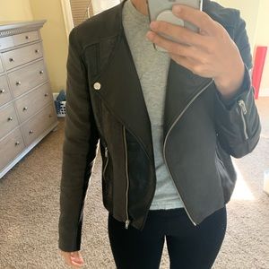 H&M faux leather biker jacket 🔥